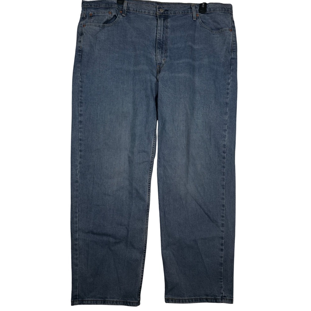 Levis 550 Relaxed Fit Jeans‎ 48x32 Blue Medium Wash Tapered Stretch Denim